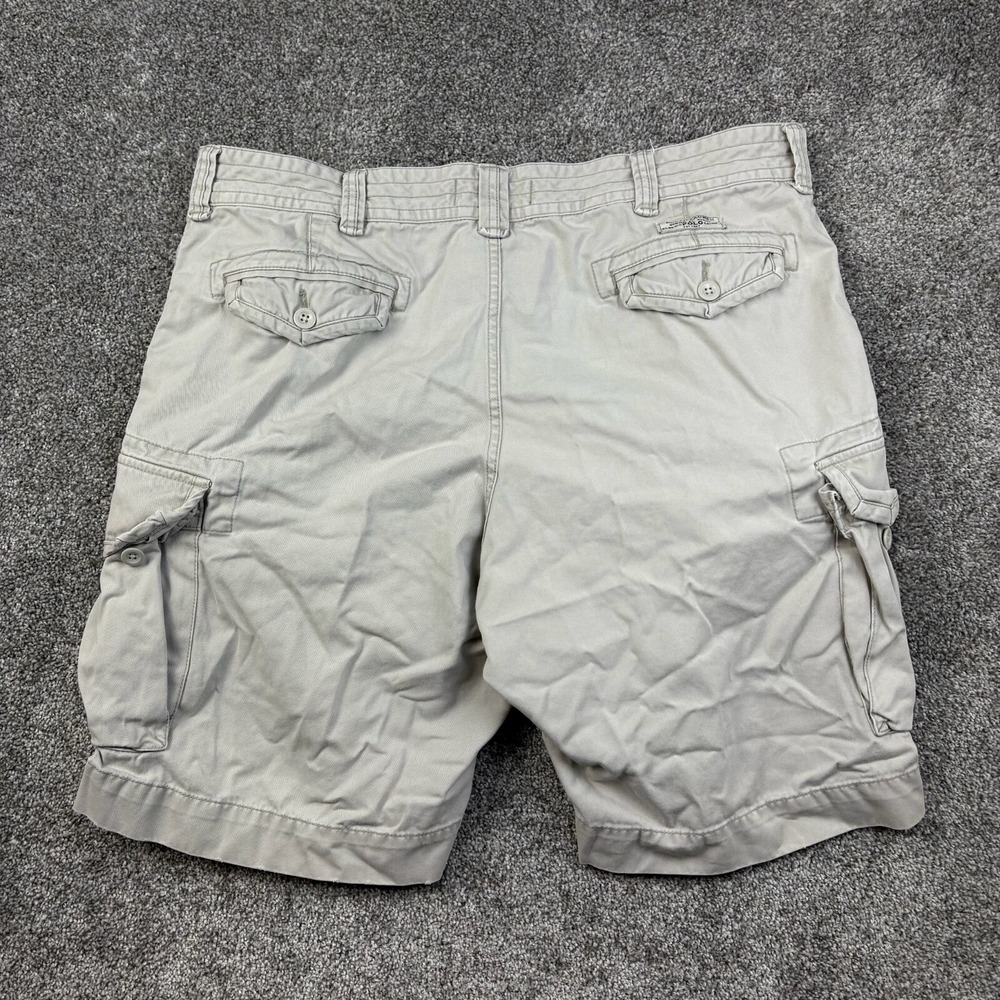 Vintage Polo Ralph Lauren Cargo Shorts Mens 40 Beige‎ Military Utility Canvas - Picture 6 of 7